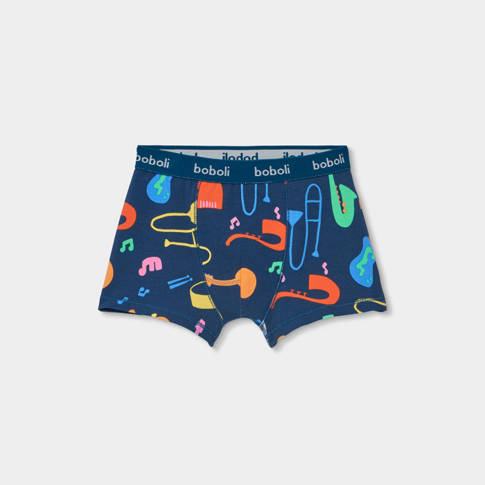 деталь Chlapecké boxerky s hudebním motivem BOBOLI