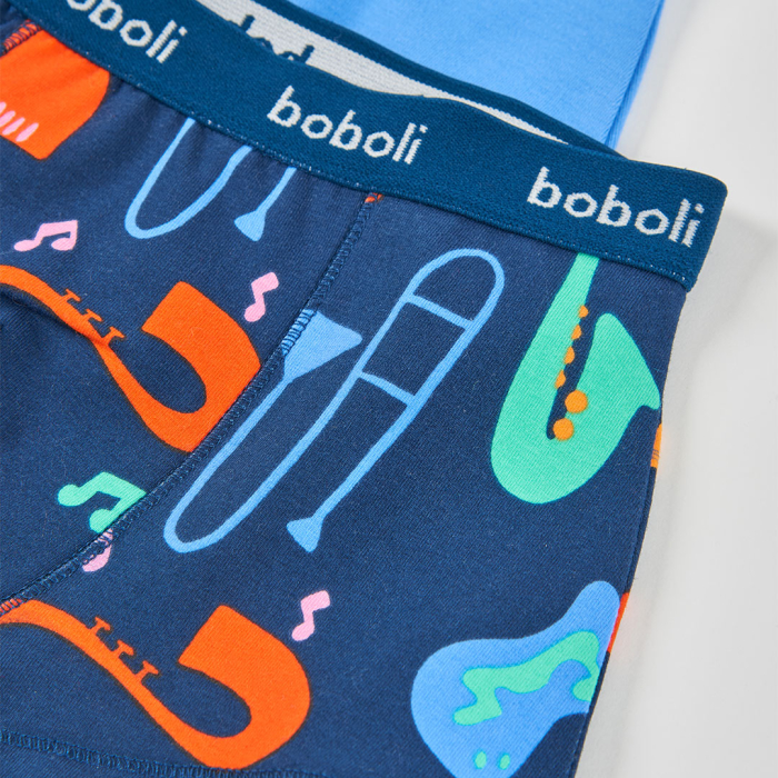 деталь Chlapecké boxerky s hudebním motivem BOBOLI