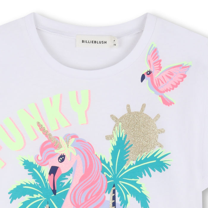 деталь Dívčí triko s třpytkami, Loose fit, volný střih BILLIEBLUSH