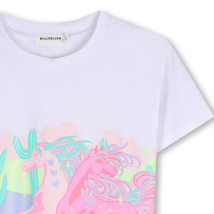 деталь Dívčí triko s třpytkami, Large fit, volný střih BILLIEBLUSH