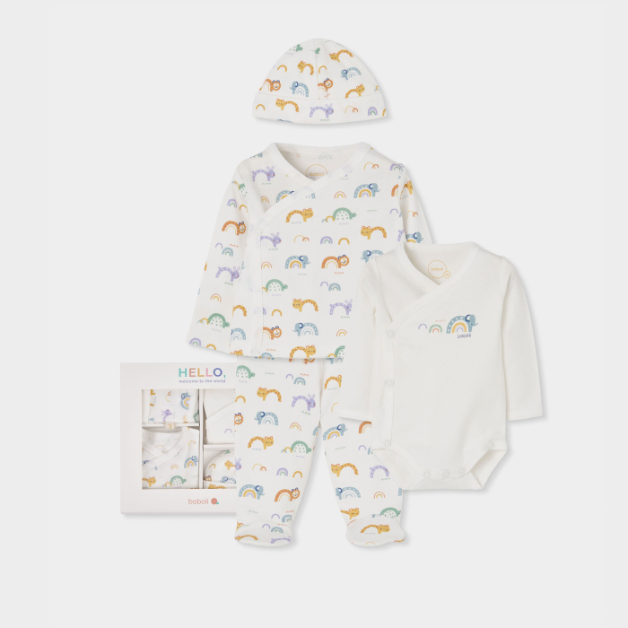 деталь Unisex kojenecká souprava – krémová BOBOLI