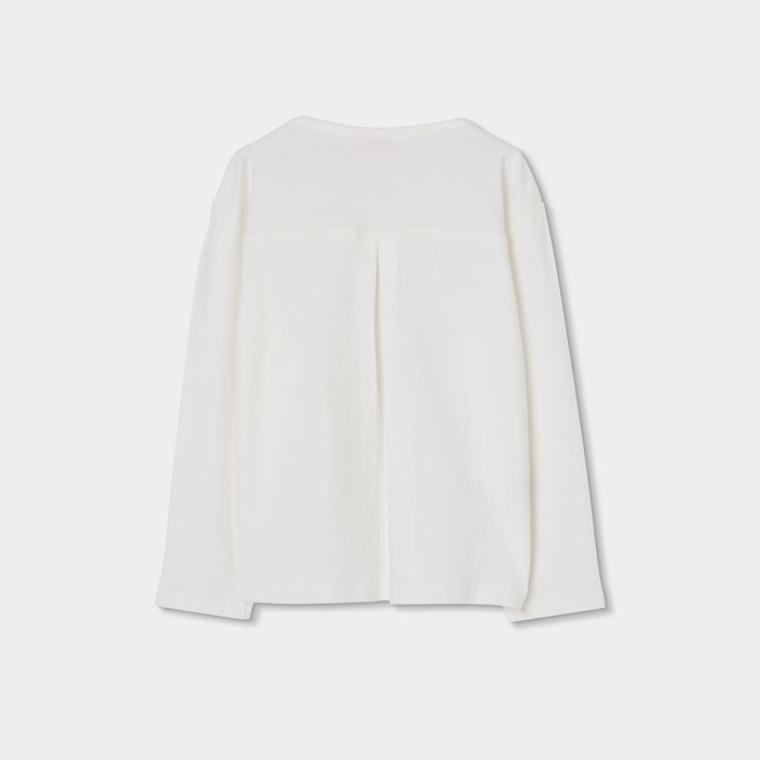 деталь Dívčí strečové tričko ROCK – off white BOBOLI