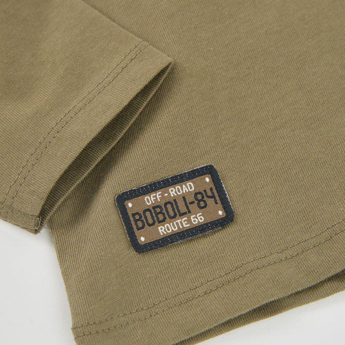 деталь Chlapecké tričko outdoor – khaki BOBOLI