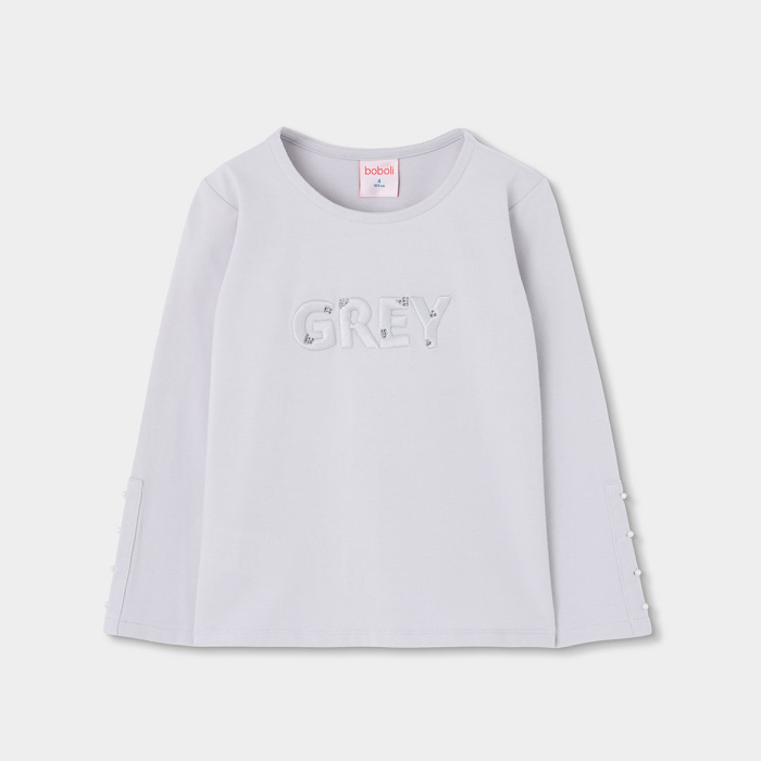 деталь Dívčí tričko GREY BOBOLI