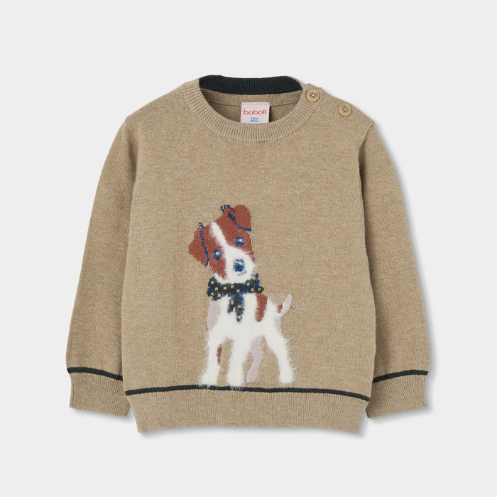 деталь Chlapecký svetr se psem BOBOLI
