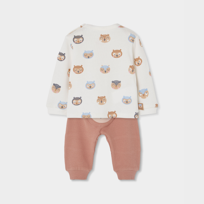 деталь Unisex baby souprava – rezavá BOBOLI