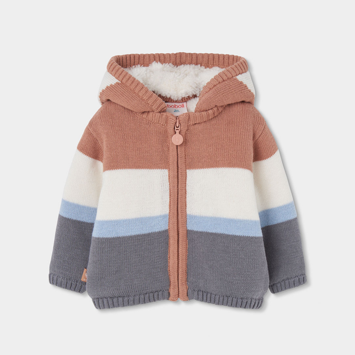 деталь Unisex baby kardigan – barevný BOBOLI