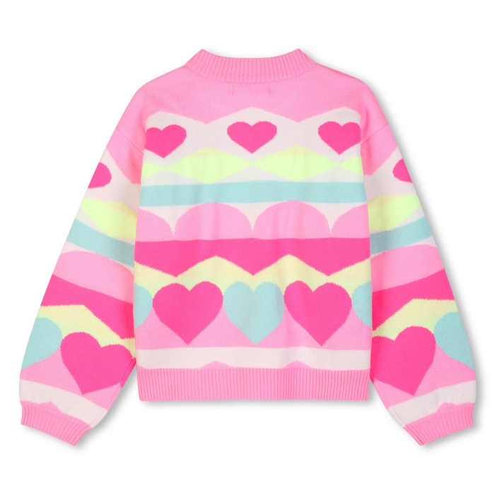 деталь Dívčí svetr se srdíčky BILLIEBLUSH