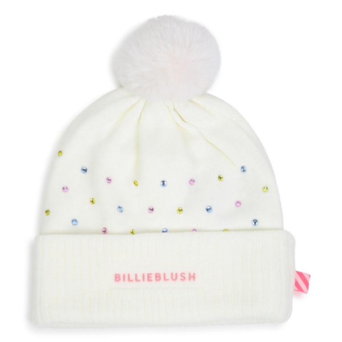деталь Dívčí čepice s bambulí BILLIEBLUSH
