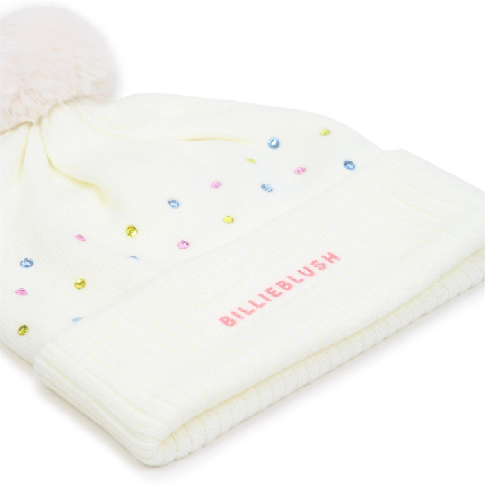 деталь Dívčí čepice s bambulí BILLIEBLUSH