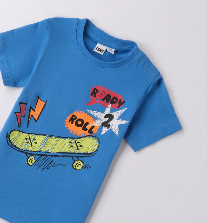деталь Chlapecké tričko s motivem skateboardu IDO