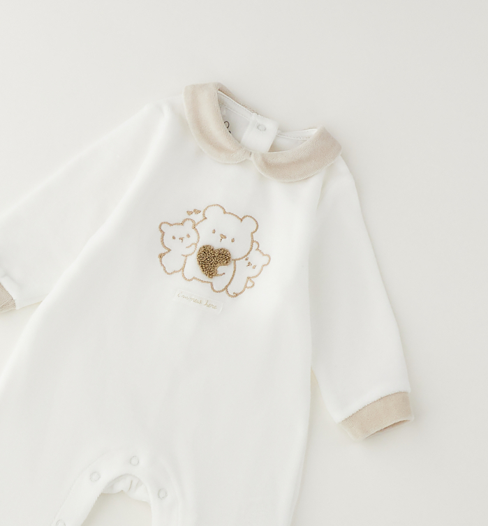 деталь Unisex kojenecký overal s chodidly IDO