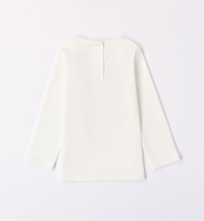 деталь Dívčí krémové tričko s mašlemi IDO