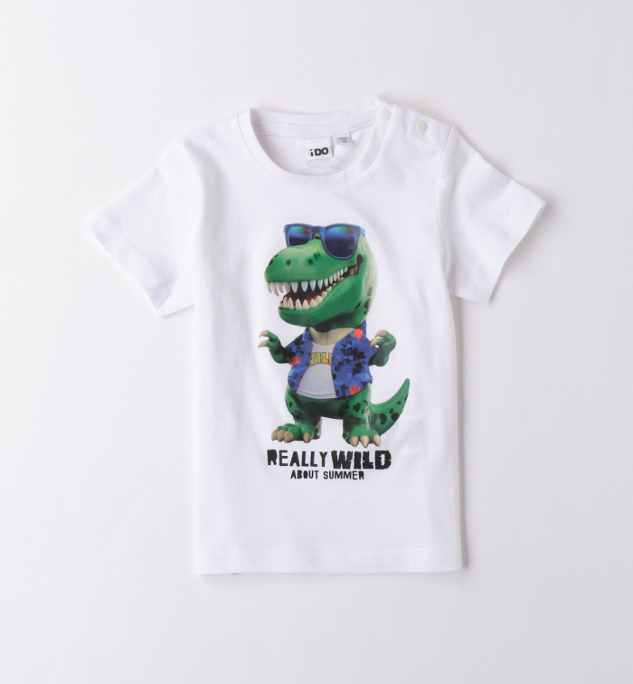 деталь Chlapecké tričko s roztomilým motivem dinosaura IDO