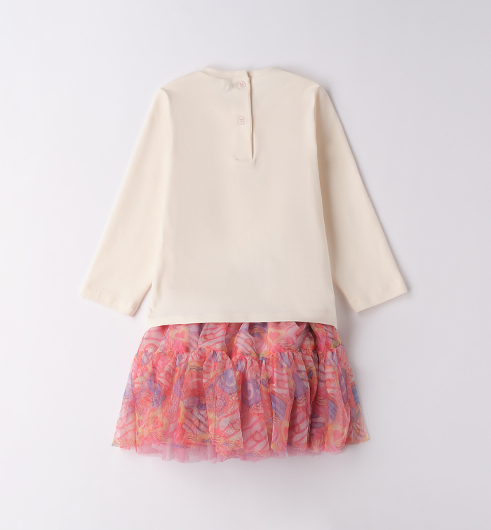 деталь Dívčí set s mikinou „Nice girl“ a volánovou sukní SARABANDA