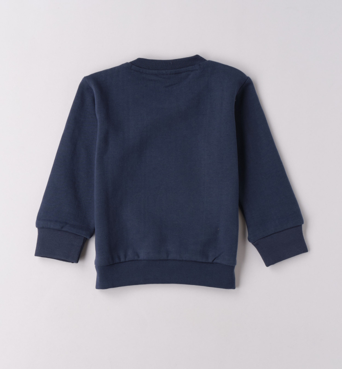 деталь Chlapecká tmavě modrá mikina s tučňáky SARABANDA