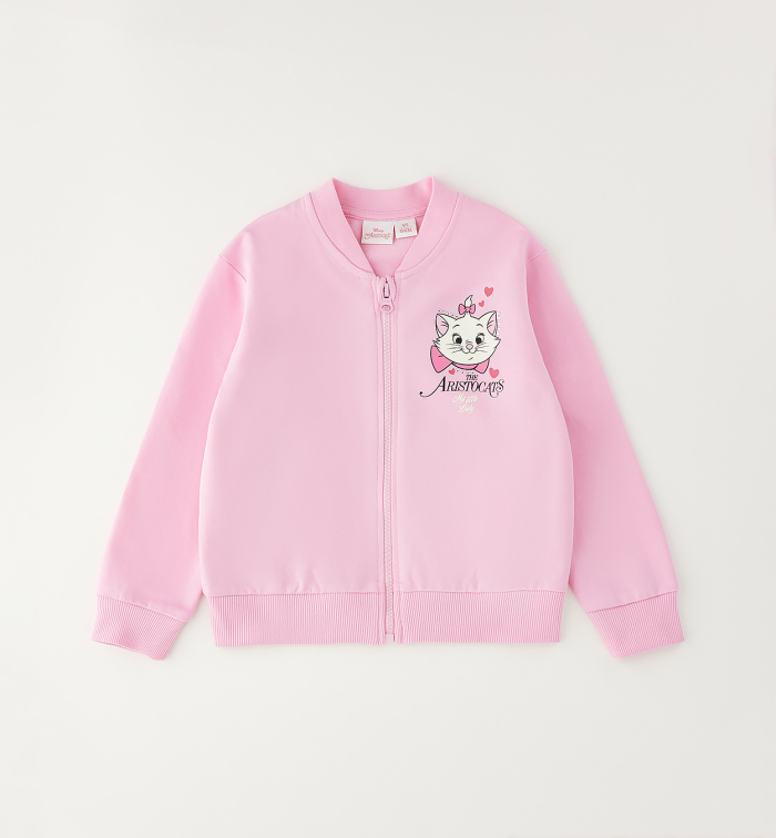 деталь Dívčí mikina Aristocats Marie na zip IDO