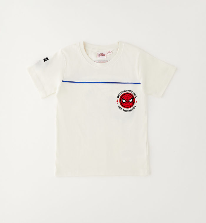деталь Chlapecké tričko Spider-Man s dlouhým rukávem IDO