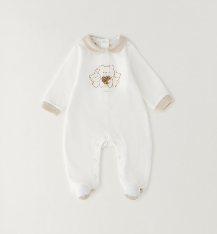 деталь Unisex kojenecký overal s chodidly IDO