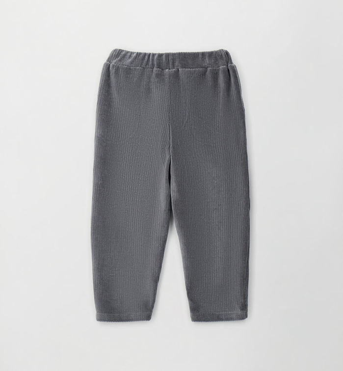 деталь Pohodlné šedé chlapecké kalhoty IDO