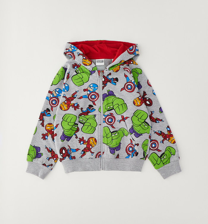 деталь Chlapecká mikina na zip s kapucí Marvel Avengers IDO
