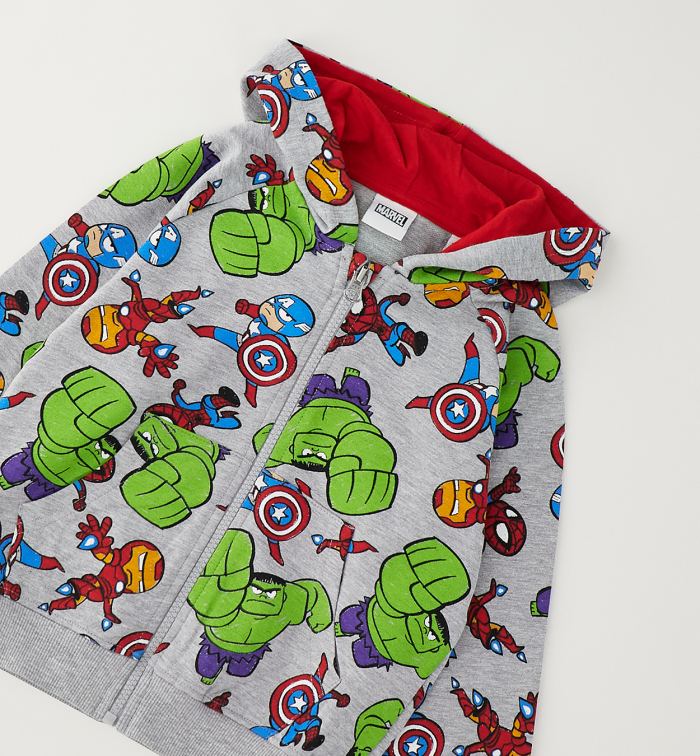 деталь Chlapecká mikina na zip s kapucí Marvel Avengers IDO