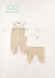 деталь Dívčí kojenecká sada 2 overalů s chodidly iDO IDO