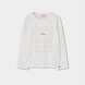 деталь Dívčí strečové tričko ROCK – off white BOBOLI