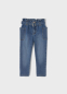 предварительный просмотр Long slouchy jeans trousers for girls ECOFRIENDS