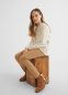 предварительный просмотр Faux suede leggings for girls