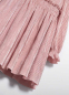 предварительный просмотр Dívčí růžové plisované šaty s límečkem a dlouhým rukávem ABEL & LULA