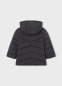 предварительный просмотр Chlapecký černý dlouhý prošívaný zimní kabát s kapucí MAYORAL