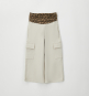 предварительный просмотр Dívčí culotte kalhoty s leopardím pasem IDO
