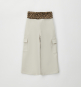 предварительный просмотр Dívčí culotte kalhoty s leopardím pasem IDO