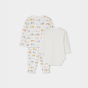 предварительный просмотр Unisex kojenecká souprava – krémová BOBOLI