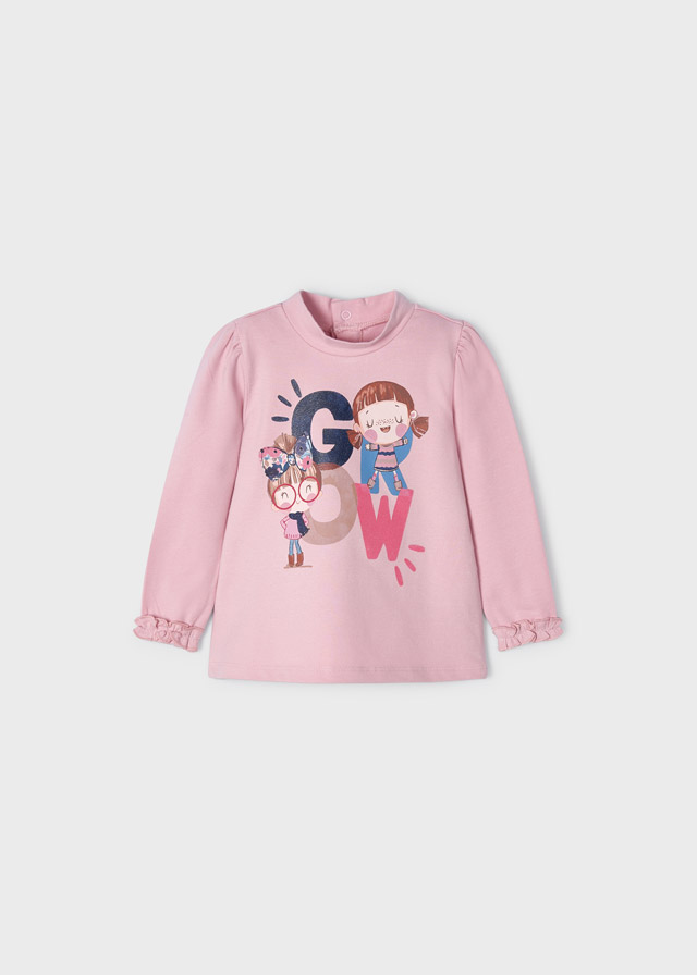 деталь T-shirt with a stand-up collar for a baby ECOFRIENDS