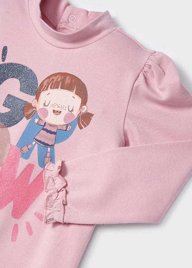 деталь T-shirt with a stand-up collar for a baby ECOFRIENDS