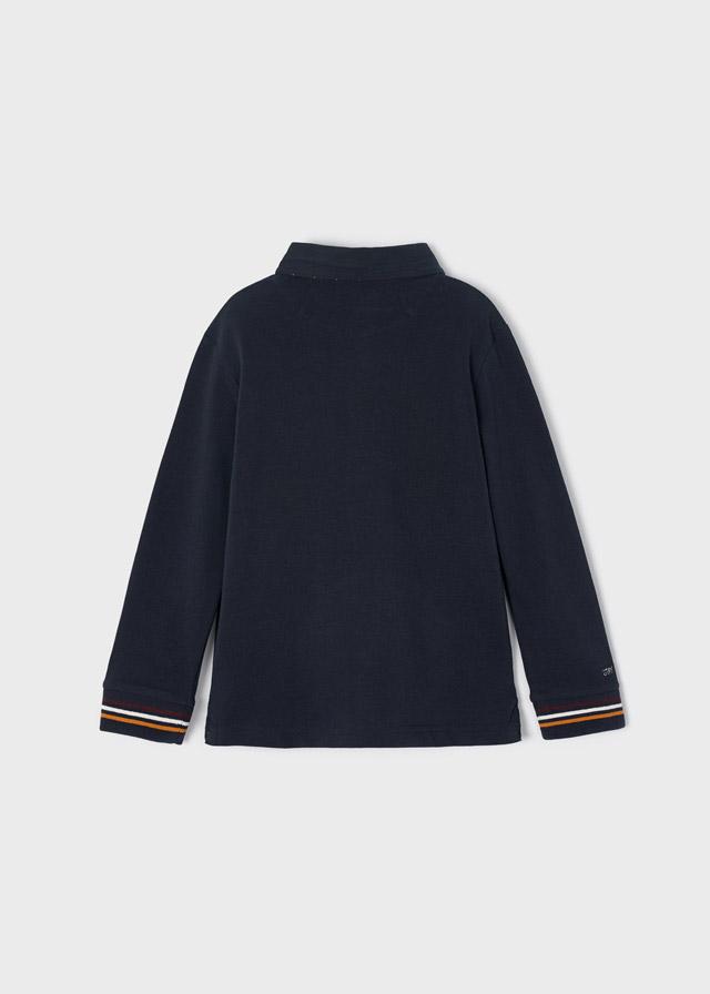 деталь Boy's long-sleeved polo