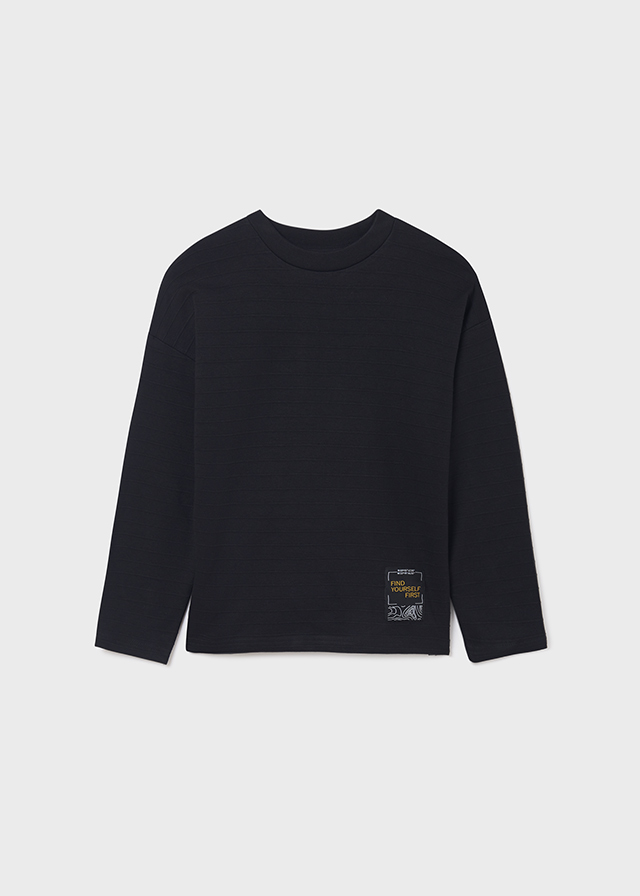 деталь ECOFRIENDS long-sleeved t-shirt for a boy