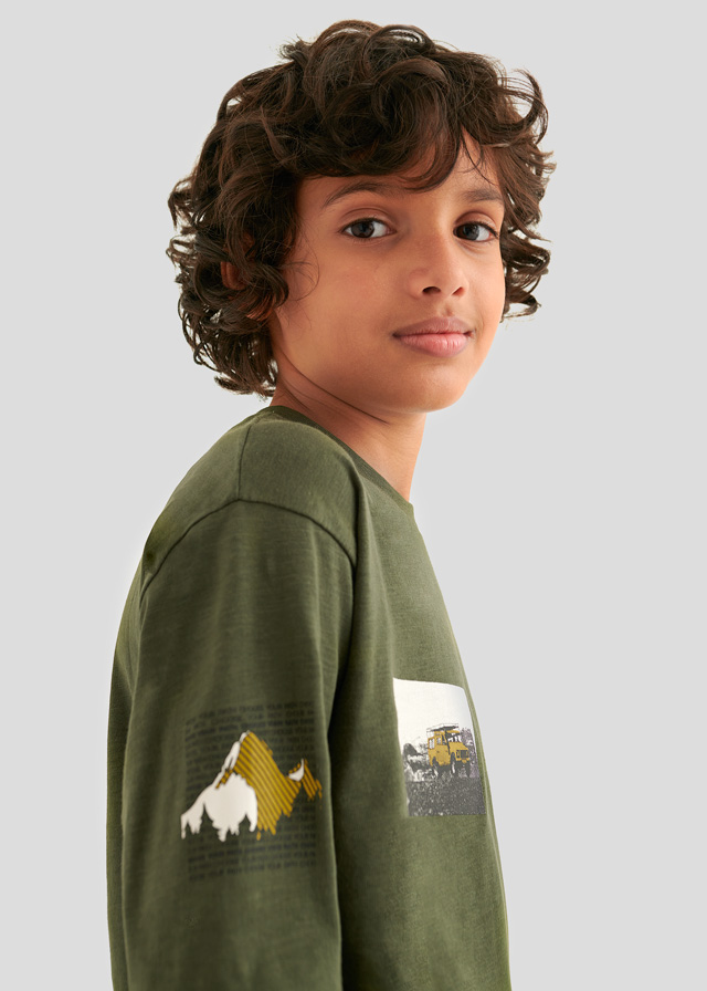 деталь T-shirt for boy brothers ECOFRIENDS collection