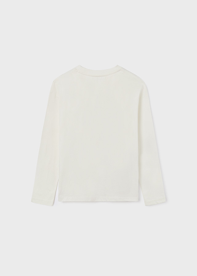 деталь T-shirt with long sleeves with a skate motif for a boy ECOFRIENDS