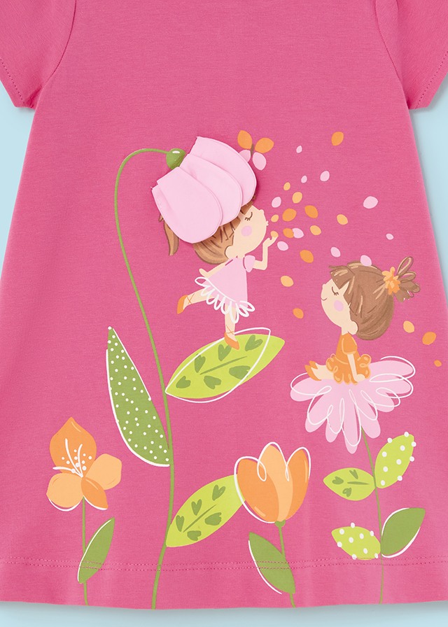 деталь Dětské šaty s potiskem MAYORAL