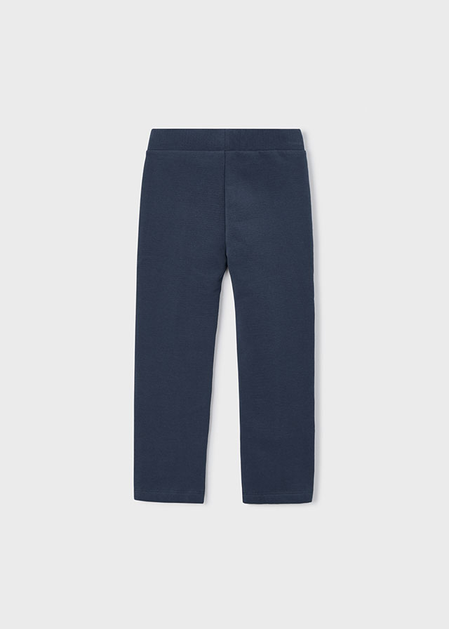 деталь Dívčí tmavě modré elegantní kalhoty s puky MAYORAL
