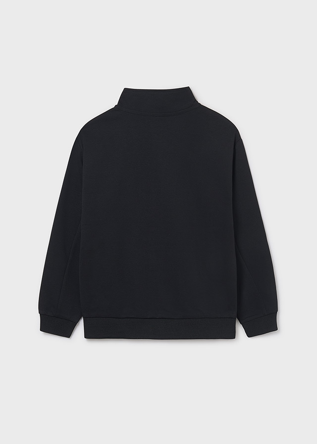 деталь Chlapecká černá mikina na zip se stojáčkem MAYORAL