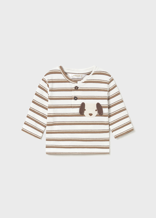 деталь Dětské chlapecké tričko 2ks s dlouhým rukávem a potiskem MAYORAL