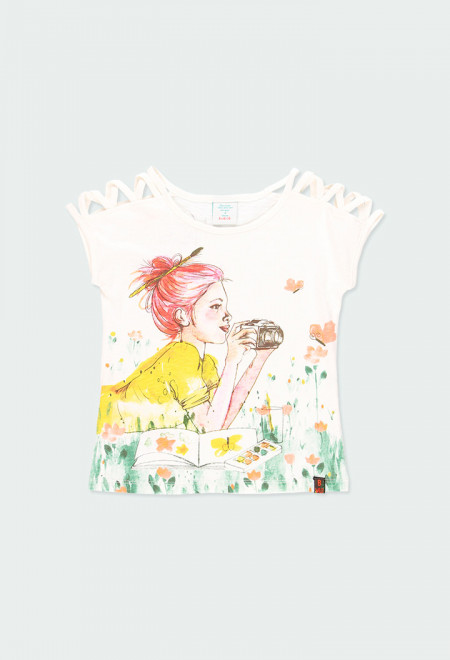 detail Dívčí tričko BOBOLI