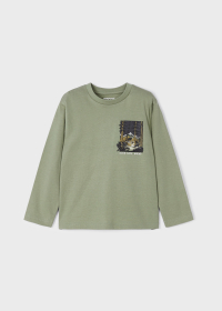 Long sleeve T-shirt with print for a boy ECOFRIENDS