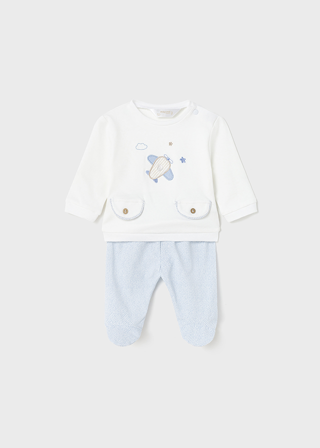 detail Novorozenecký chlapecký set - klahoty a tričko MAYORAL