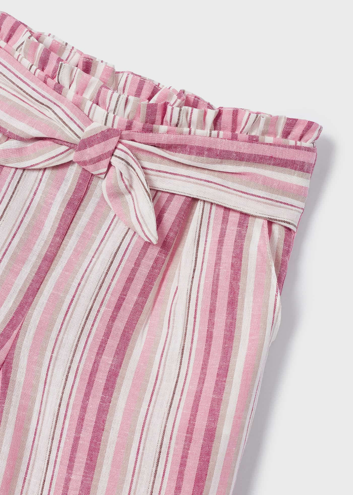detail Dívčí kalhoty s potiskem z lyocellu TENCEL™ a lnu MAYORAL