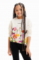 náhled Dívčí tričko s dlouhým rukávem s elastickým spodním lemem DESIGUAL